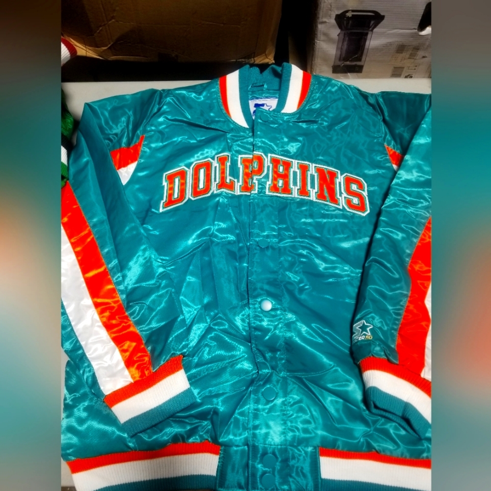 Miami Dolphins Starter50 Locker Room Varsity Jacket